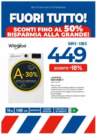 LAVATRICE WHIRLPOOL WAM09WBIT